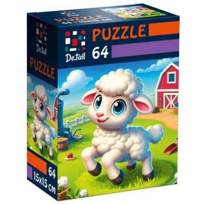 Пазли De.tail. Спритна овечка 64 деталі Vladi Toys DT1234-22