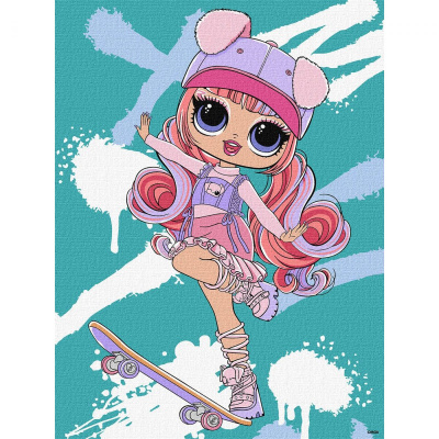 Картина за номерами L. O. L. Surprise! Tweens Skate Dance Ali Dance 2 30х40 см Ідейка KHO1208