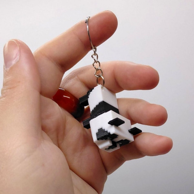3D Брелоки MINECRAFT PANDA / Майнкрафт ПАНДОЧКА, Keychain, 3D друк OYTOY 01038100