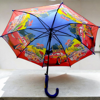 Парасолька дитяча Тачки, блакитна (70 см, d=80 см), вид 3 MIC д019/0