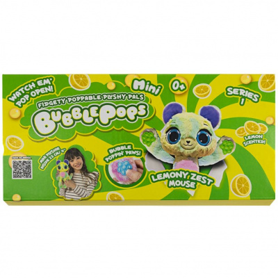 М’яка іграшка з ароматом Bubble Pops міні. Лимонне мишеня (20 см) Bubble Pops 2402005/3