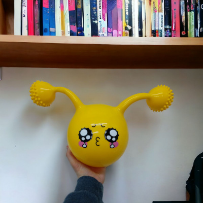 Мʼячик-стрибун, 40 см, з ріжками (рожевий) MIC C60277