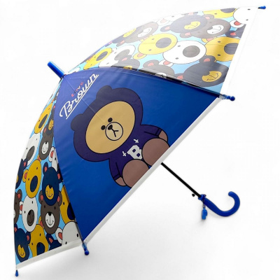 Парасолька зі свистком, висота - 65 см; діаметр - 80 см (синя) MIC BT-CU-0048