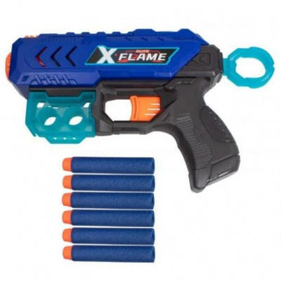Бластер з мʼякими патронами XFlame (синій) JIALIXIN JLX7240