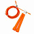 Скакалка швидкісна MS 3765(Orange) 290 см, ручка пластик, мотузка гума+метал