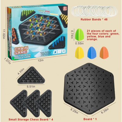 Настільна гра Трикутні шахи (triangle chess) MIC KJ-128