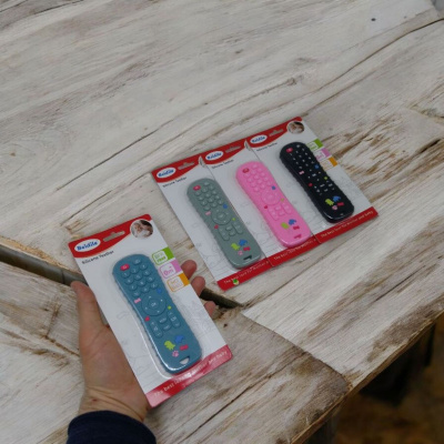 Пульт-прорізувач силіконовий, текстурний, 14 см (синій) Beidile INT 0003