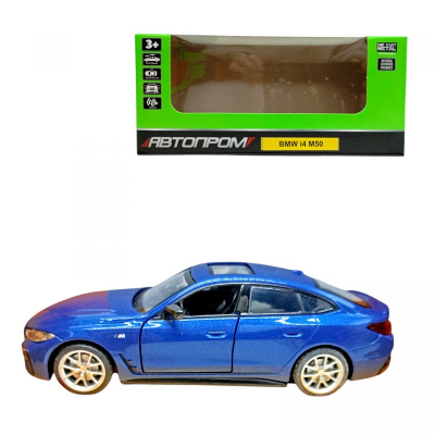 АВТОПРОМ 1:34 BMW i4 M50 (СИНЯ) Автопром 68720