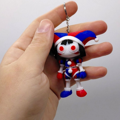 3D Брелоки FLEXI POMNI/ ПОМНІ ЦИФРОВИЙ ЦИРК (The Amazing Digital Circus) KEYCHAIN, 3D друк OYTOY 05067100