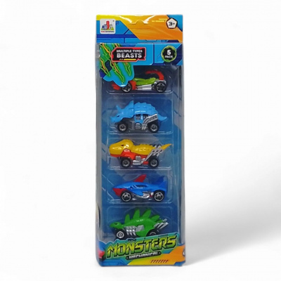 Набір металевих машинок Monsters (5 машинок), вид 2 DESONG DS2321