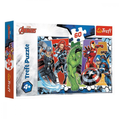 Пазли Marvel Непереможні месники, 60 елементів Trefl 17357