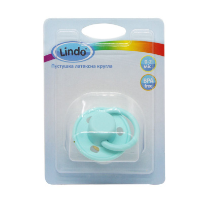 Пустушка латексна (0-2 місяців), бірюзова MiC Pk 076/0-2