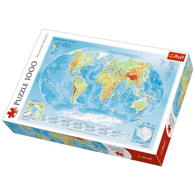 Пазли Карта Світу, 1000 елементів Trefl 10463