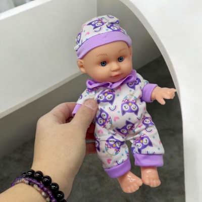 Пупс Cute Baby (висота - 16 cм) бузковий LUNABEBE HX623-5/7