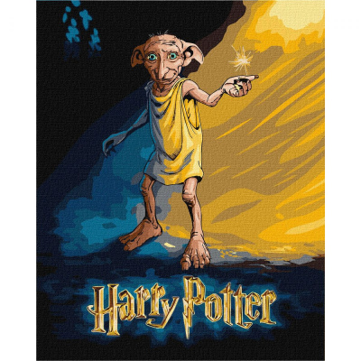 Картина за номерами Harry Potter: Постер з Добі 40х50см Ідейка KHO5221
