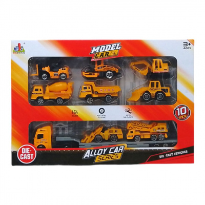 Набір металевих машинок Model car: Будівельна техніка DESONG DS047