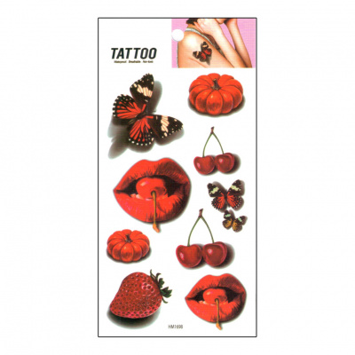 Тимчасове татуювання "Вишня та метелики Tattoo" 1020-HM1698