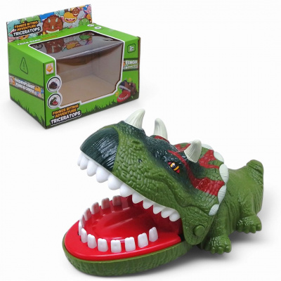 Гра-кусачка Зубастик динозавр (зелений) GAME TOYS 85120
