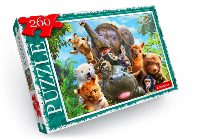 Пазли Забавні тварини, 260 ел Dankotoys C260-12-01,02