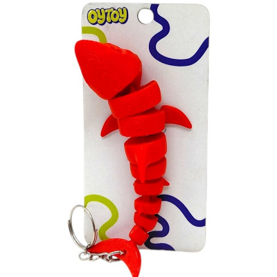Брелок (3D друк) Flexi Shark / Акула Keychain (мікс видів) OYTOY 5032100
