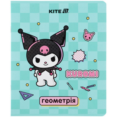 Зошит предметн. 48 арк., кл., софт тач+УФ, HK, геометрія Kite HK25-240-1