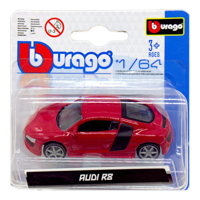 Машинка металева (колекційна) Audi R8, червоний Bburago 18-59000