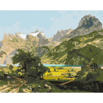 Картина за номерами "Чарівний краєвид" ©ArtAlekhina Ідейка KHO2875 40х50 см