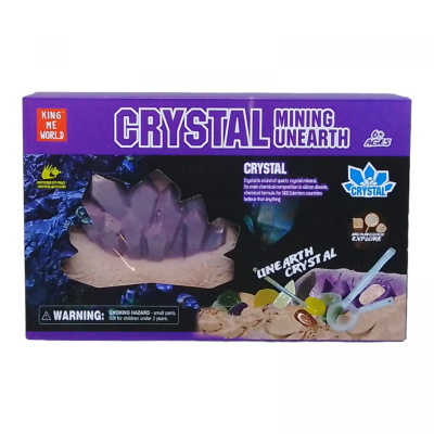 Набір для розкопок Crystal, каміння King me world JM910