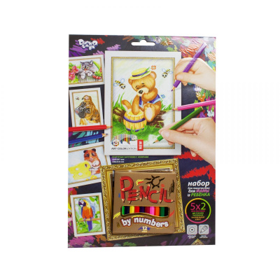 Картина за номерами Pencil by numbers: Мишко Dankotoys PBN-01-08