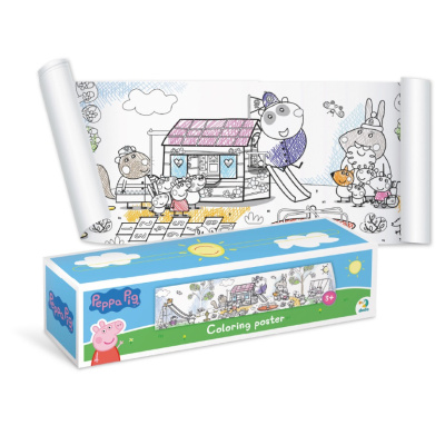 Дитяча розмальовка "Peppa Pig: Прогулянка з родиною" 200184 великий формат 70×16 см
