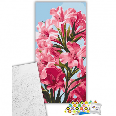Картина за номерами Pink flowers 40х80 см Art Craft 13100-AC