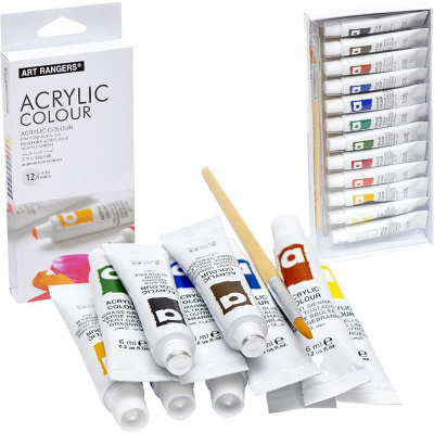 Набір акрилових фарб "Art Rangers Acrylic" PA31.12006.A 6 мл, 12 кольорів