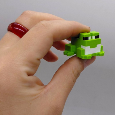 3D Брелоки MINECRAFT / МАЙНКРАФТ FROG / ЖАБКА KEYCHAIN, ЗЕЛЕНА, 3D друк OYTOY 01006100