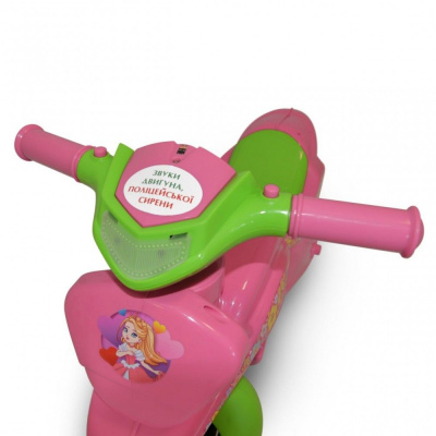 Каталка-толокар Мотобайк музичний (рожевий) Doloni 0139/65