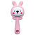 Силіконовий прорізувач-брязкальце Зайчик (РОЖЕВИЙ) Mega Zayka №0427