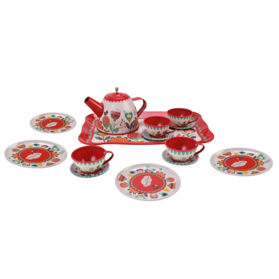 Дитячий набір посуду Tea set 620-C5 метал, 14 предметів