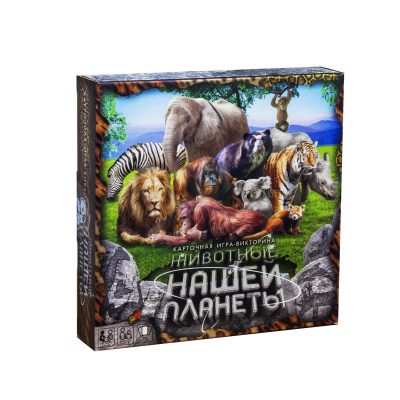 Карткова гра-вікторина Тварини нашої планети (рус) Dankotoys G-JPN-01