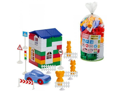 Конструктор Лідер №3, 100 деталей Colorplast 1-052