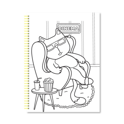 Дитяча розмальовка з олівцями "Coloring fun" НТ-39-03, 24 аркуши