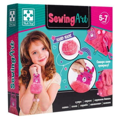 Набір для творчості Sewing Art: Лама (укр) Vladi Toys VT4205-05