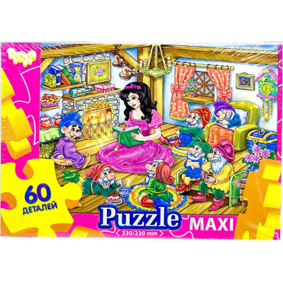 Пазли максі (60 ел) Мультяшки: Білосніжка Dankotoys Mx60-10-01,02,03,04...16