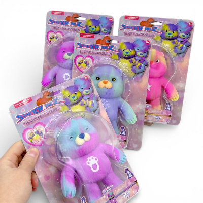 Іграшка-тягнучка Стрейчапалз 14см, серія TIE DYE BEARS (ВИД1) MIC 988420