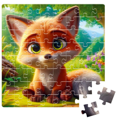 Пазли De.tail. Допитливе лисеня 64 деталі Vladi Toys DT1234-07