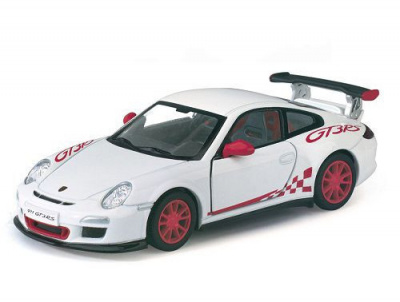 Колекційна іграшкова машинка PORSCHE 911 GTS RS KT5352W інерційна  Білий