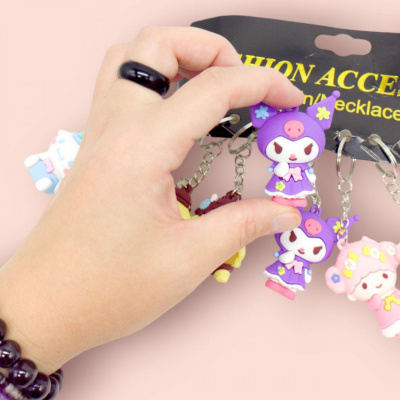 Брелоки гумові, в аніме стилі Sanrio (5,5 см), 12 шт MIC KA-23-1312