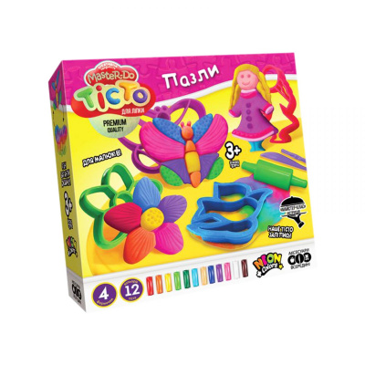 Тісто для ліплення Master-Do: Пазли (укр) Dankotoys TMD-11-02U