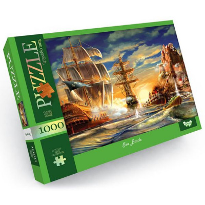 Пазли Морський бій, 1000 елем. Dankotoys C1000-12-01,02,03,04...10