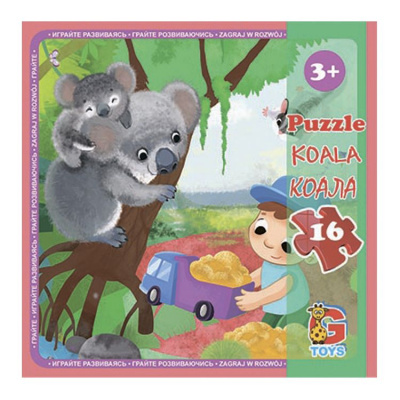 Пазл Зоопарк: Коала, 16 елем. (21х20 см) Gtoys LZ07