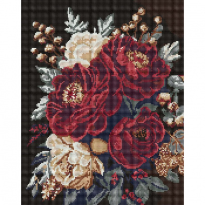 Алмазна мозаїка "Квітковий спокій" ©art_selena_ua AMO20045, 40х50 см