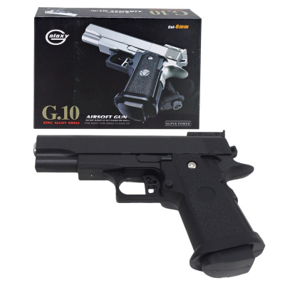 Страйкбольний пістолет Galaxy Beretta G10 на пульках, металевий MiC G10
